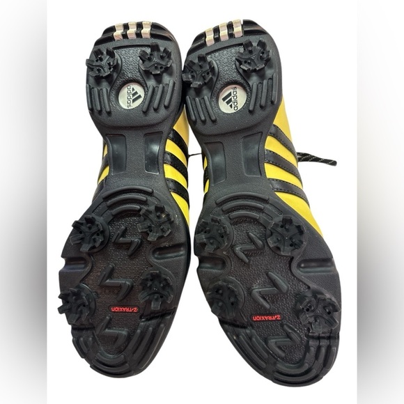 Adidas Yellow/Black Z-Traction Isabelle Golf Shoe/Cleat Preowned Size 9 - Picture 4 of 10